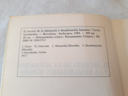 Imagen 5 de 7 de El Secreto De Alienación Y Desalienación Humana C Gurmendez
