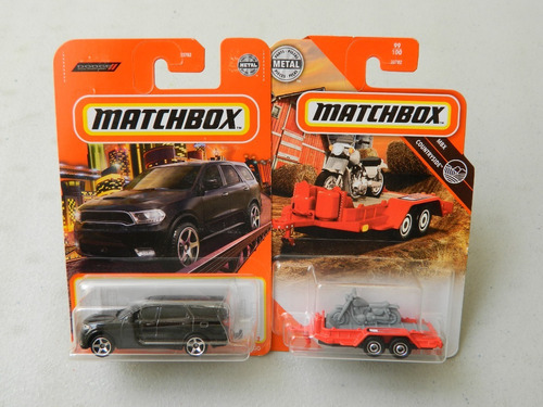 Paquete Dodge Durango Y Remolque Con Moto Matchbox 1:64