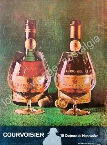 Cartel Retro Cognac Courvoisier Napoleon 1972 V249