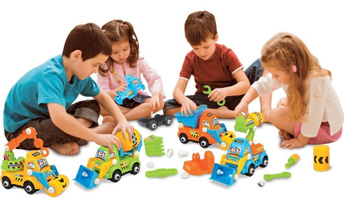 Imagen 3 de 3 de Carros De Construcción Armables Mi Alegría