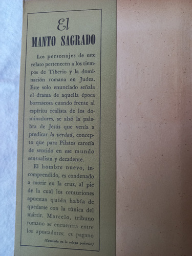 El Manto Sagrado - Historia De La Túnica De Cristo - Douglas (Usado)