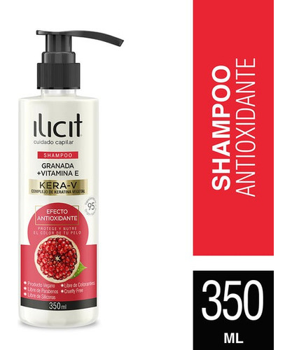 Shampoo Granada + Vitamina E 350 Ml Ilicit