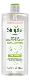 Simple Agua Micelar Para Limpieza Facial, 400 Ml