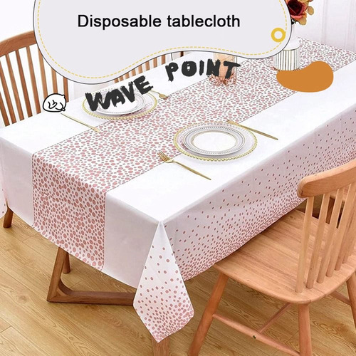 Mantel De Mesa Impermeable A Prueba De Aceite Desechable Con