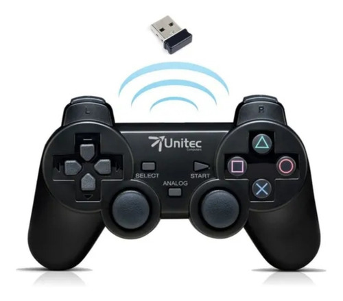 Imagen 2 de 3 de Control Juegos Gamepad Inalámbrico Usb Pc Full Vibración