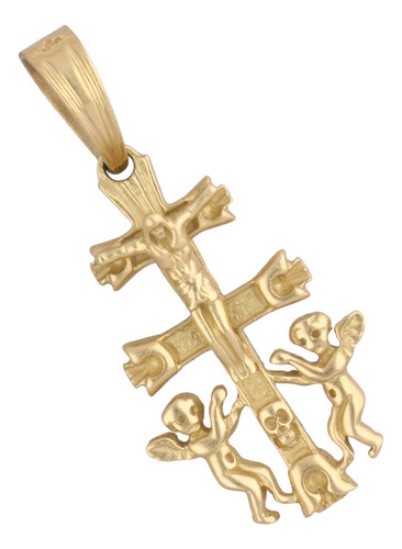 Dije Cruz De 18k  Oro Amarillo, 9.1 Gramos