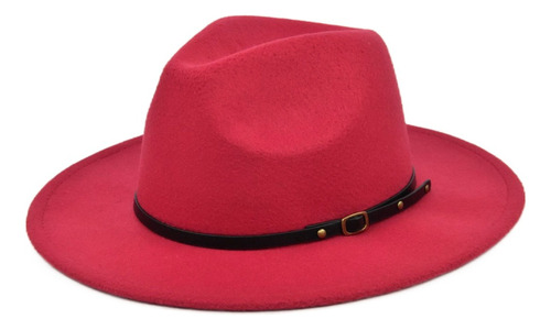 Rojo Gorro Jazz Vintage De Lana Y Tweed