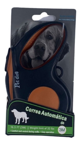 Correa Correaje  Extensible Automatica Perros 3 Metro 66252