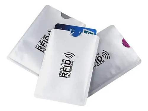 6 Fundas Protectoras Anti Clonación Tarjetas Bancarias Rfid