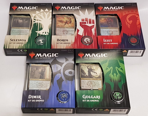 Mtg Magic Guild Kits / Set De 5 Mazo Selesnya Dimir Boros