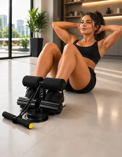 Nexsonic Aparelho Abdominal Com Ventosa Para Exercícios Em Casa, Acad