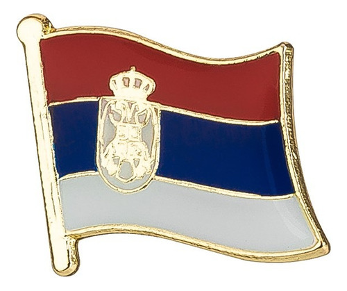 Pin Metalico Broche Bandera Serbia Pasaporte Viaje Pais