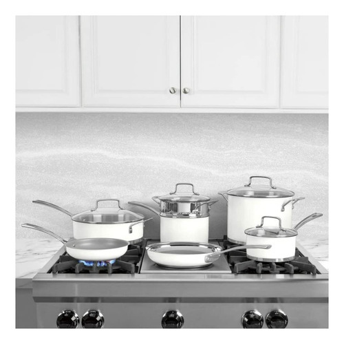 Juego De 11 Piezas Blancas Mate Para Cocina