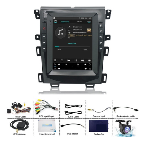 9.7' Auto Estereo Para Ford Edge 2010-2015 2g+32gb Carplay