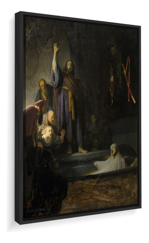 Quadro Canvas Rembrandt Ressurreição De Lázaro 75x107