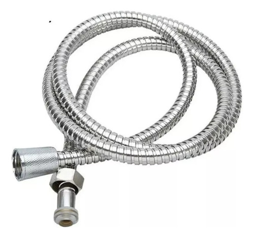Manguera Ducha Flexible Extensible Cromada 2mts Inoxidable