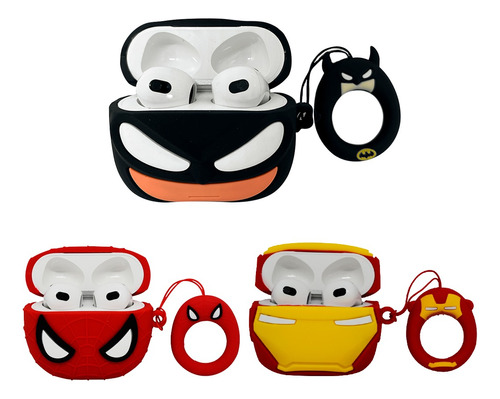 Funda Forro Protector Estuche Super Heroes Para AirPods 3gen