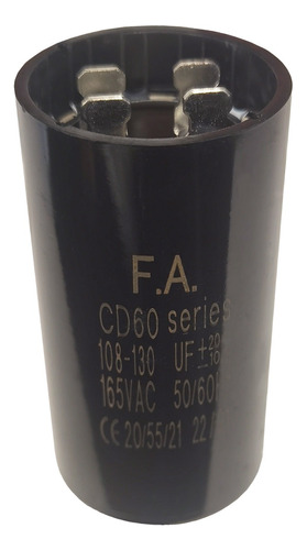 Capacitor De Arranque 108 - 130 Mf (110 Vac)