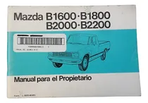 Comprar Manual Instrucciones Mazda Pick Up 1981 Dueño Propietario