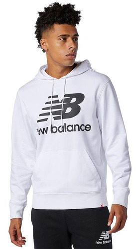 Hoodie New Balance Essentials Para Hombre-blanco