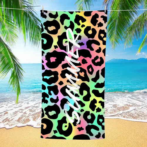 Toalla De Playa Estampada En Microfibra, Spot Style1 Tks