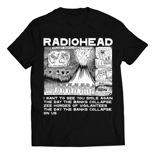 Camiseta Radiohead Smile Again #3 Rock Activity