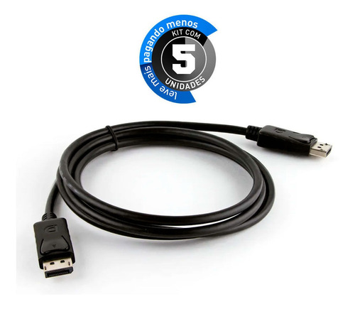 Cabos Displayport 2 Mt - Kit Com 5