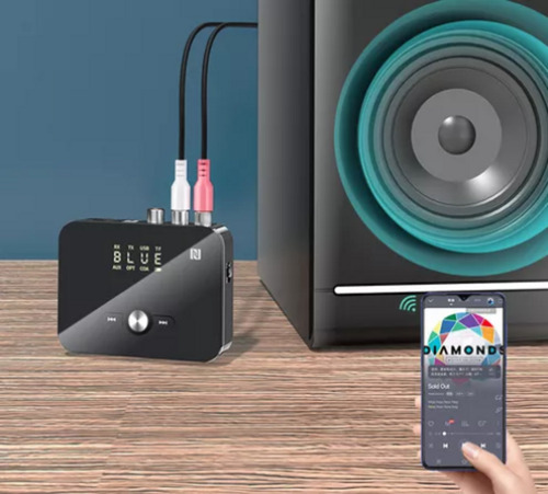 Transmisor Receptor Adaptador Bluetooth Convertidor Optico