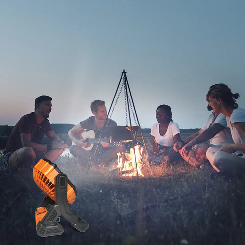Linterna Ventilador Camping 2 En 1 Power Bank Pesca
