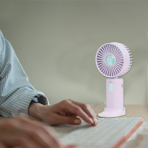 X 2 Ventilador Portátil Con Soporte For Teléfono,