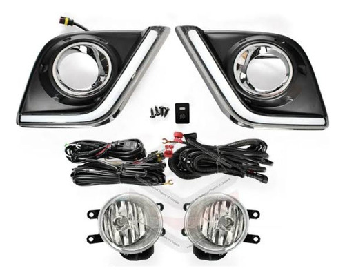 Kit Neblinero Con Tapa Led Toyota Hilux Revo 2015 - 2020