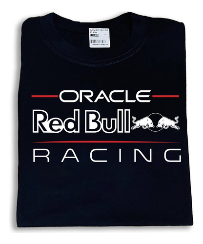 Camiseta Estampada Redbull Oracle Lineas Rojas
