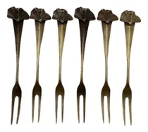 Comprar Pinches Ginkgo Tenedor Picada Copetín Pack X 6