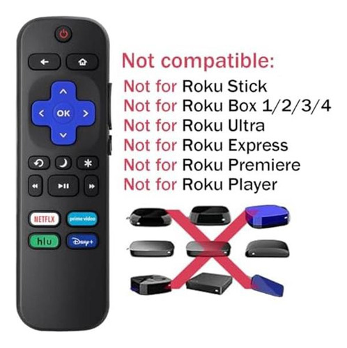 Reemplazo De Control Remoto Universal Para Roku Tv Todos Los