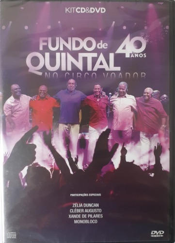 Dvd-fundo De Quintal -40 Anos No Circo Voador Cd +dvd