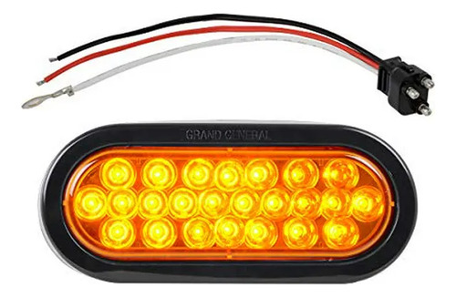 Luz Led Ámbar Ovalada Para Parqueo Y Giro Gg Grand General