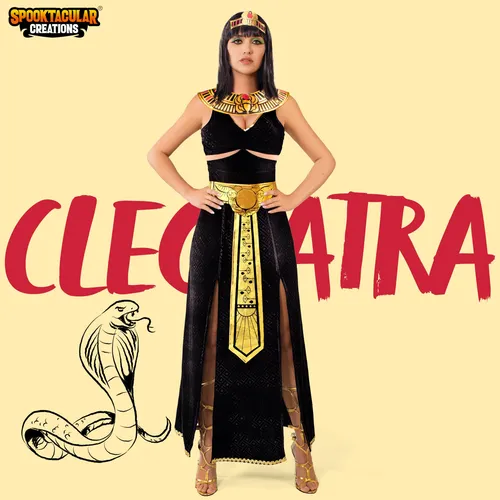 Conjunto De Disfraz De Cleopatra Para Mujer, Con Collar,