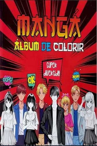 Mangá Álbum De Colorir