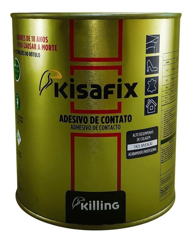 Adesivo De Contato 700g Kisafix Couroforte Cola De Sapateiro