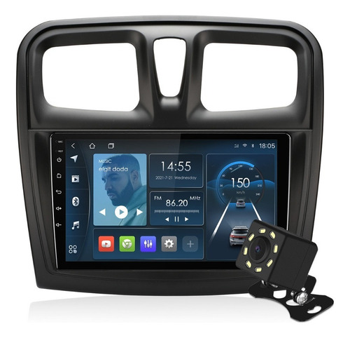 Isudar Radio Carro 1+32g Para Renault Logan 2 2012-2019 Gps