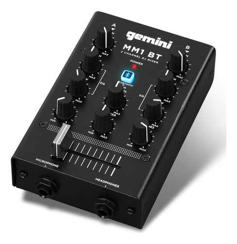 Gemini Portable Bluetooth Dj Mixer 2-channel Mini Audio...