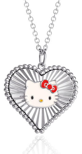 Hello Kitty Sanrio - Collar Con Colgante De Corazón Starbu.