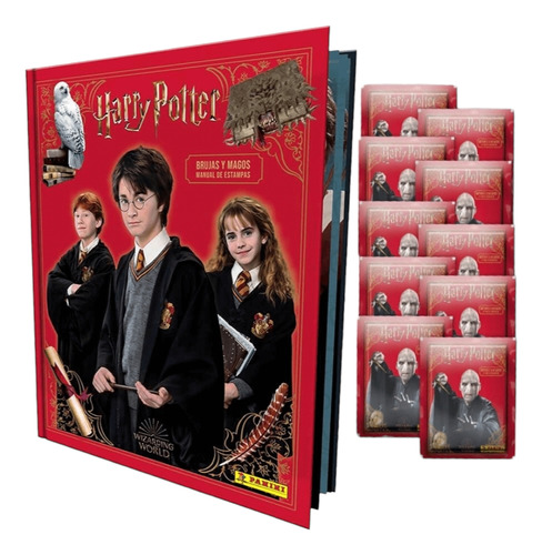 Album Tapa Dura Harry Potter Magos Y Brujas + 25 Sobres.