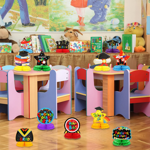 Decoración Preescolar 12 Piezas Fiesta Graduación 2025