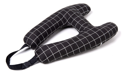 Almofada De Dormir Para Carro Com Almofada Para Queixo H Cor Preto Grid
