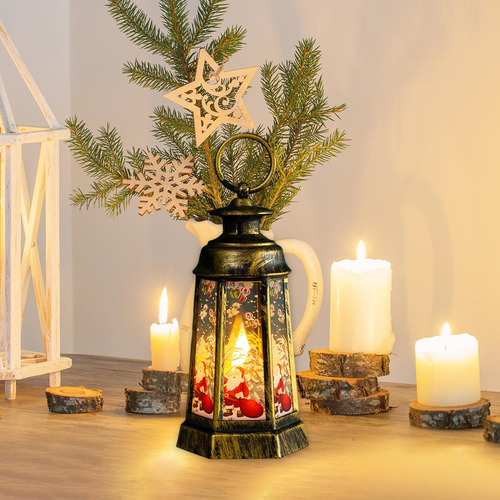 A Mini Linterna De Navidad, Lámpara De Mesa, Adorno, Lámpara