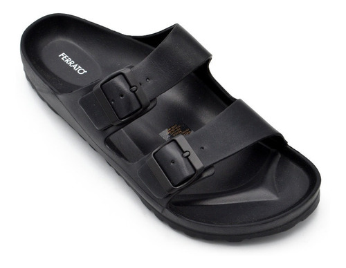 Sandalias Andrea Ferrato Hombre Caballero Negras Playa Mule