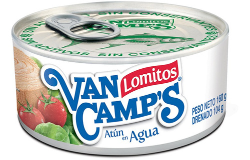 Atún Lomito En Agua Van Camps 160g