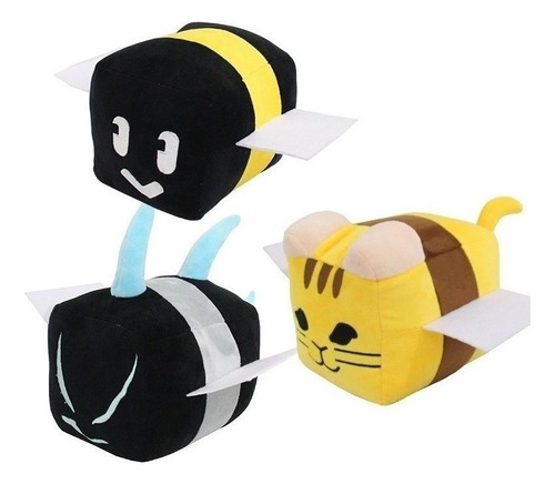 3 Uds Abeja Enjambre Simulador Muñeca Peluche Juguete For