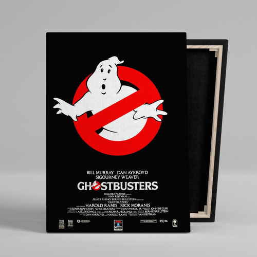 Cuadro Cazafantasmas Ghostbusters Cine Canvas 45x30 Cm